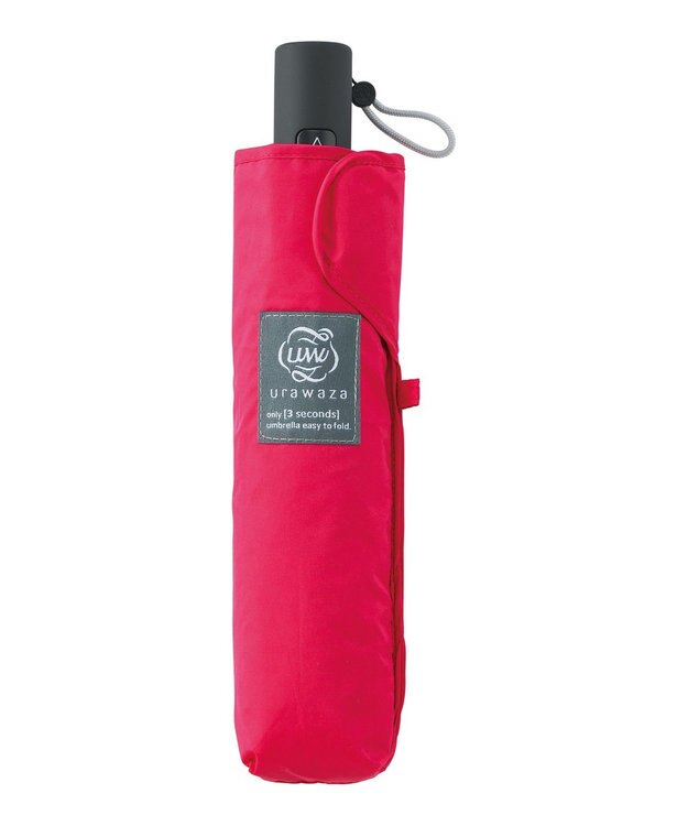 MOONBAT urawaza slim(ウラワザ スリム) 3秒でたためる傘 自動開閉傘 55cm UV ローズピンク