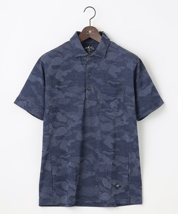 JOSEPH ABBOUD MOUNTAIN 【UNISEX】ドライタッチ クールスキンガードポロ ブルー系7