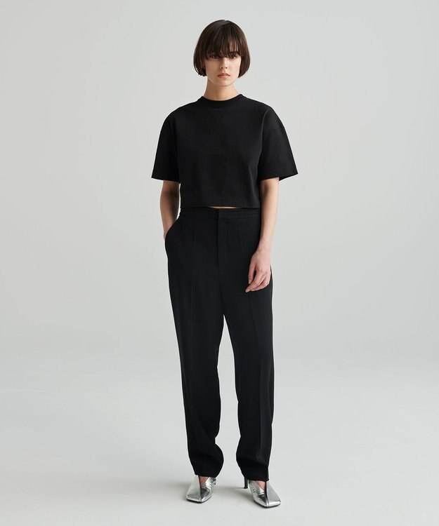 NAVE 【ReNAVE　洗える】バックサテンジョーゼット ブラック