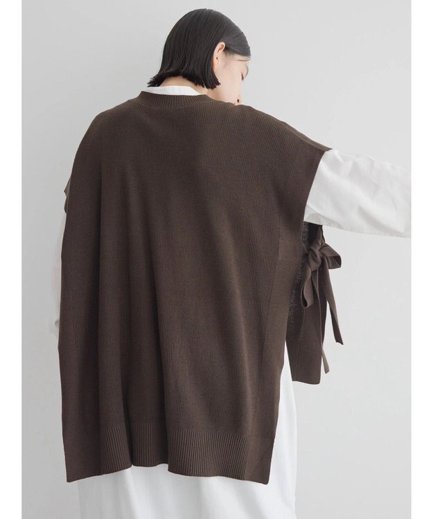 AMERICAN HOLIC ＳＥＴ　シャツワンピース＋ニットベスト Brown