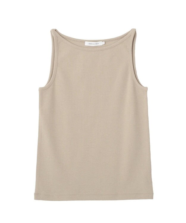AMERICAN HOLIC アメスリリブタンクトップ Gray Beige