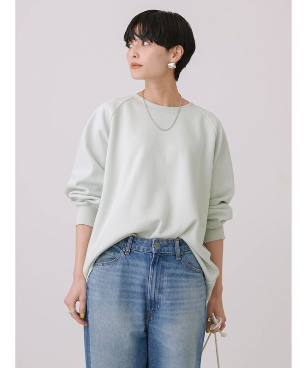 AMERICAN HOLIC ポンチバックドレープラグランプルオーバー Mint