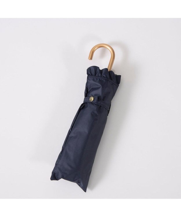 UNBILLION カシュネ cachenez / 【晴雨兼用】【日傘】 【UV カット率99.999.9％以上】PUヒートカットフリルミニ折りたたみ傘 ネイビー