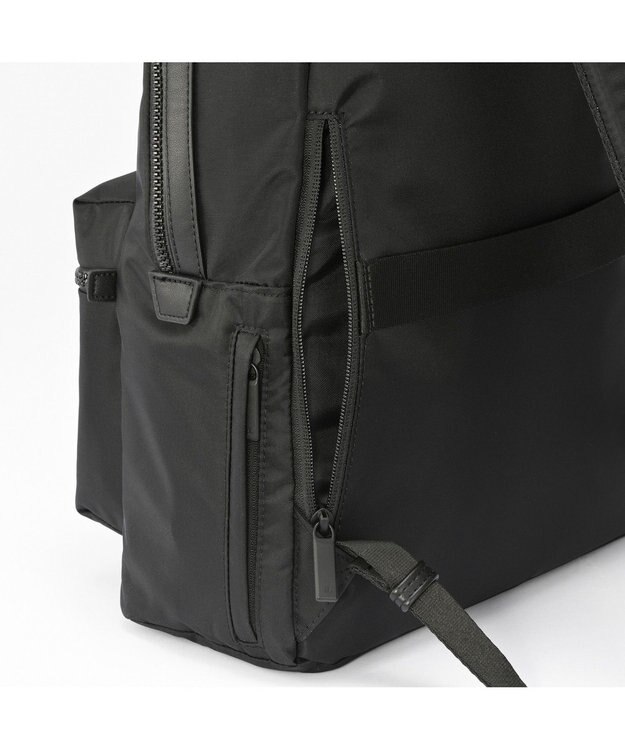 ACE BAGS & LUGGAGE ace. レノウ ビジネスリュック A4サイズ 13.3インチPC収納 2気室 ミニポーチ 20101 エース ジェットブラック