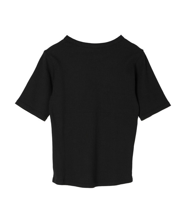 AMERICAN HOLIC 抗菌防臭針抜きテレコカットプルオーバー Black