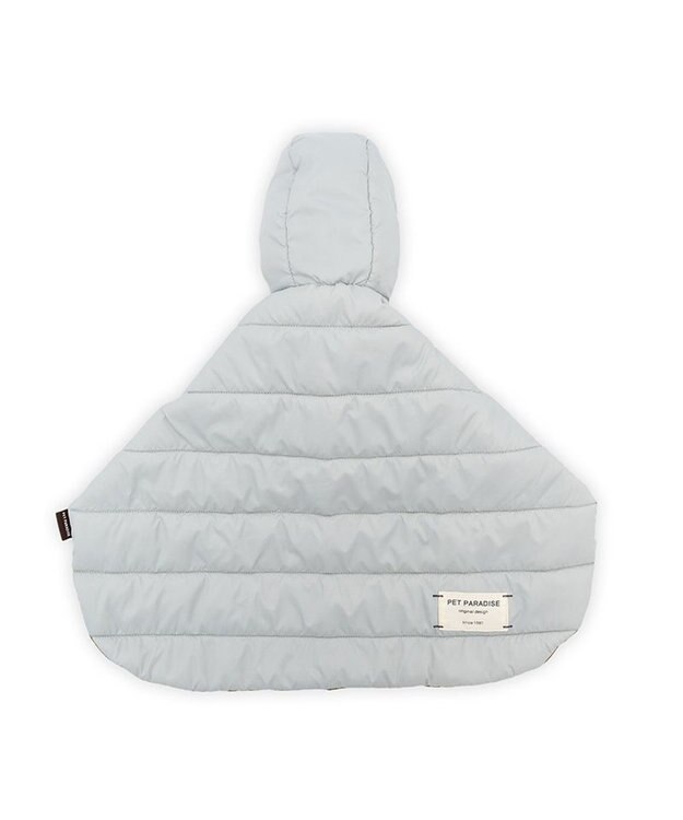 PET PARADISE ペットパラダイス フード付 防寒 ブランケット 小 グレー