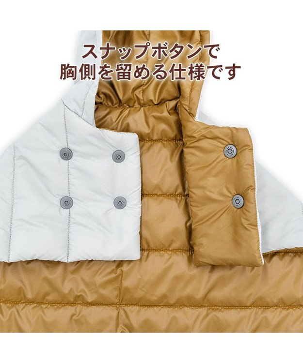 PET PARADISE ペットパラダイス フード付 防寒 ブランケット 小 グレー