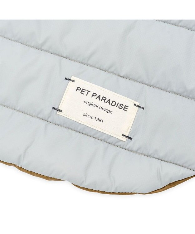 PET PARADISE ペットパラダイス フード付 防寒 ブランケット 小 グレー