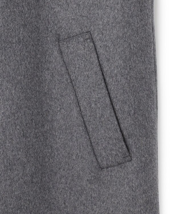 JOSEPH HOMME 【新素材】ライトウールシャギー　ステンカラーコート グレー系