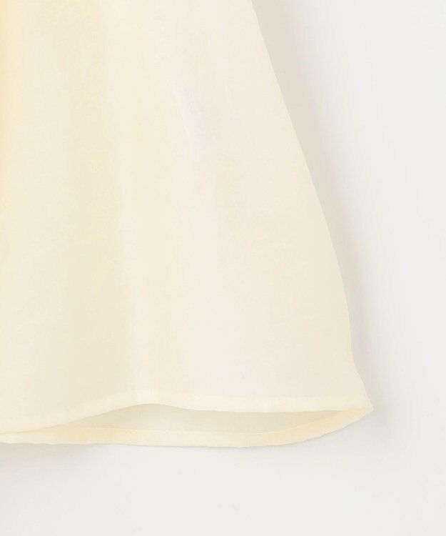 23区 S 【SLOW/一部店舗限定】ブライトヴィンテージクロス タック ブラウス アイボリー系