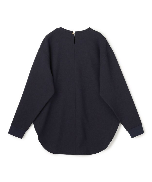 UNFILO ジョーゼット ラウンドテール プルオーバー ネイビー