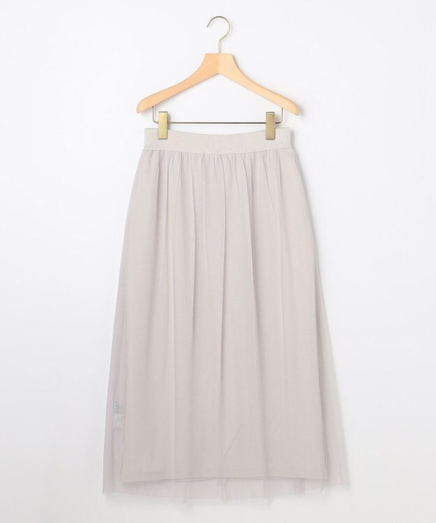 組曲 S 【WEB限定】チュールニット×リバーシブルスカート セット ライトグレー系