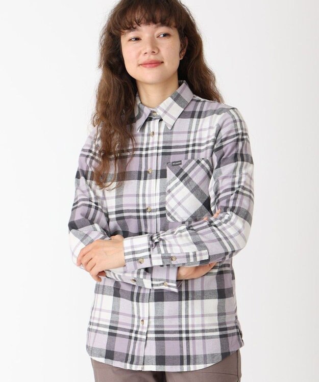 Columbia Columbia/ ウィメンズキャリコベイシンフランネルロングスリーブシャツ /コロンビア Shark Multiplaid