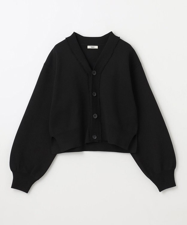 NAVE 【ReNAVE・洗える】スムースニット カーディガン ブラック系