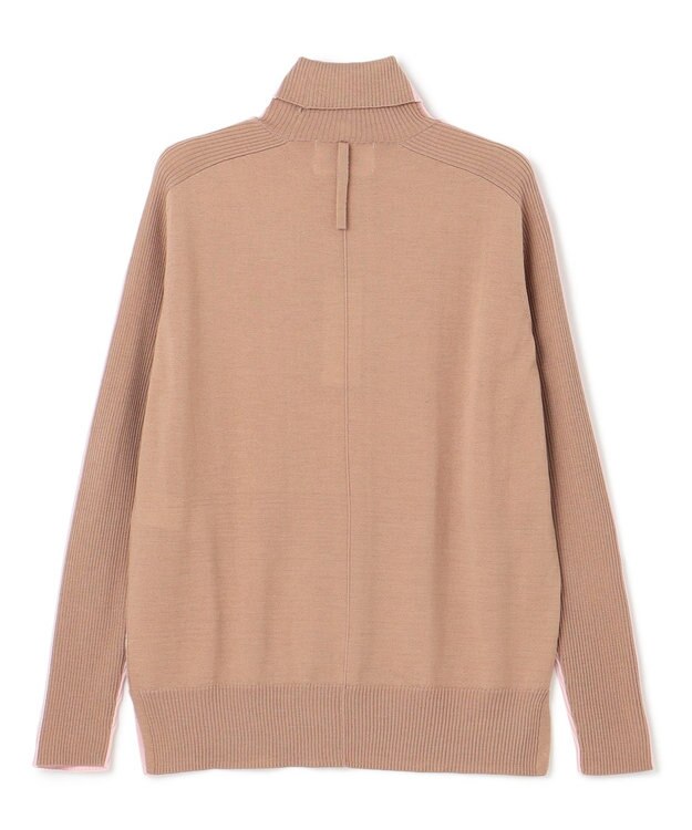 BEIGE， 【洗える】LA MONNAIE / タートルネックニット Pink×Taupe