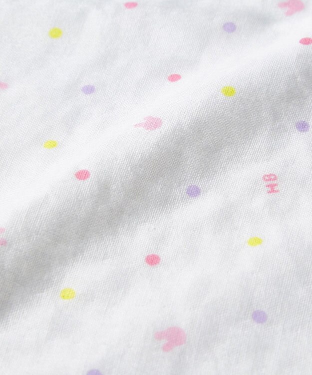 MIKI HOUSE HOT BISCUITS ガーゼハンカチ2枚組セット 白×ピンク