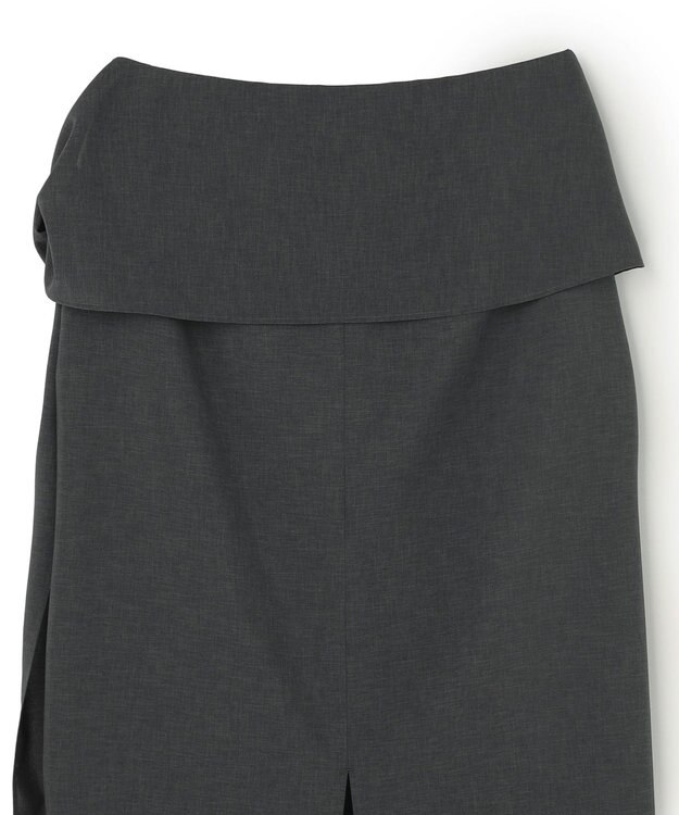 BEIGE， 【イージーケア・セットアップ対応】BATEAU / サイドディテール Iラインスカート Charcoal