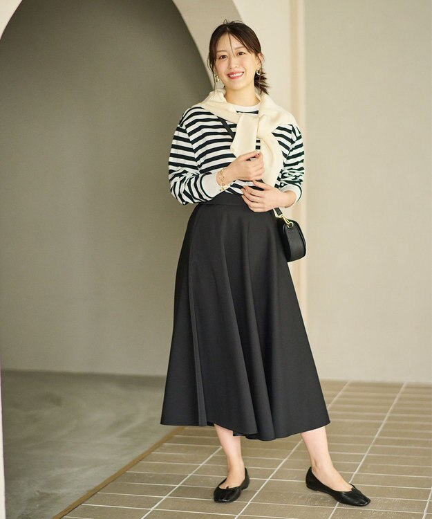 #Newans サーキュラースカート ブラック