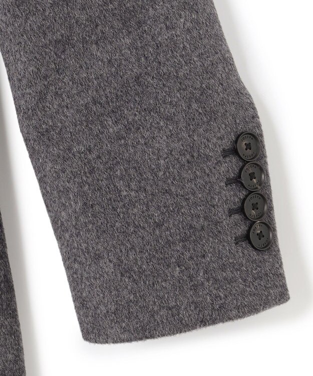 JOSEPH HOMME グロッシーウール　チェスターコート グレー系