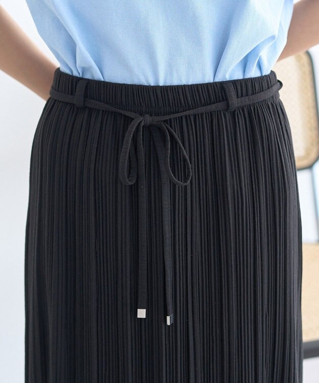 earth music&ecology プリーツレイヤードライクスカート Black