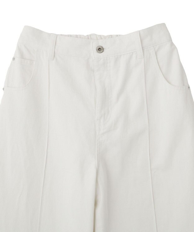 YECCA VECCA 綿麻バギーツイルパンツ Off White