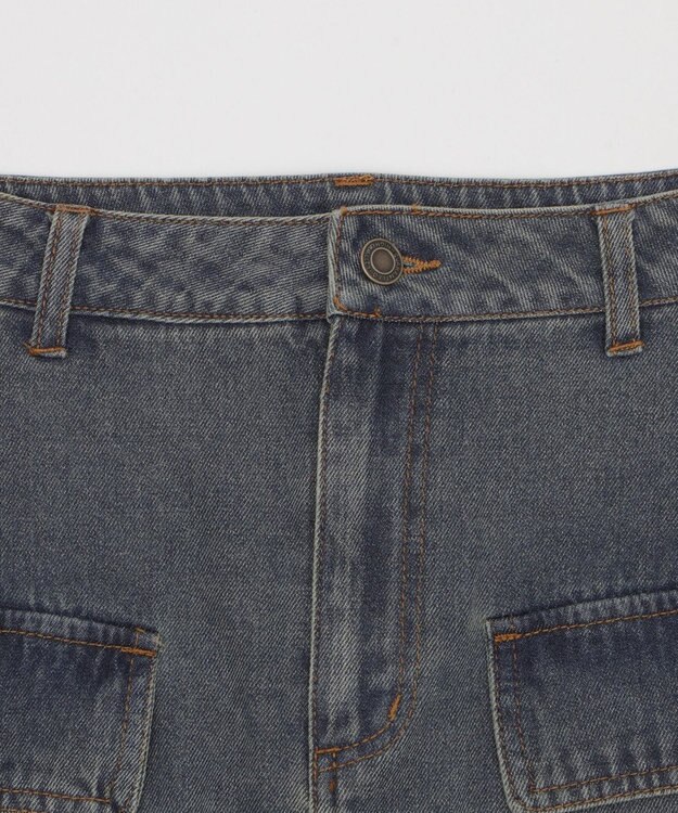 WEGO カーゴミニスカート デニム