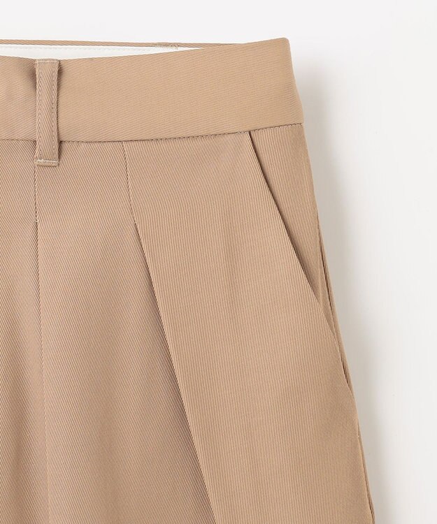 NAVE 【Nave　洗える】バルキーツイル   タックパンツ キャメル系