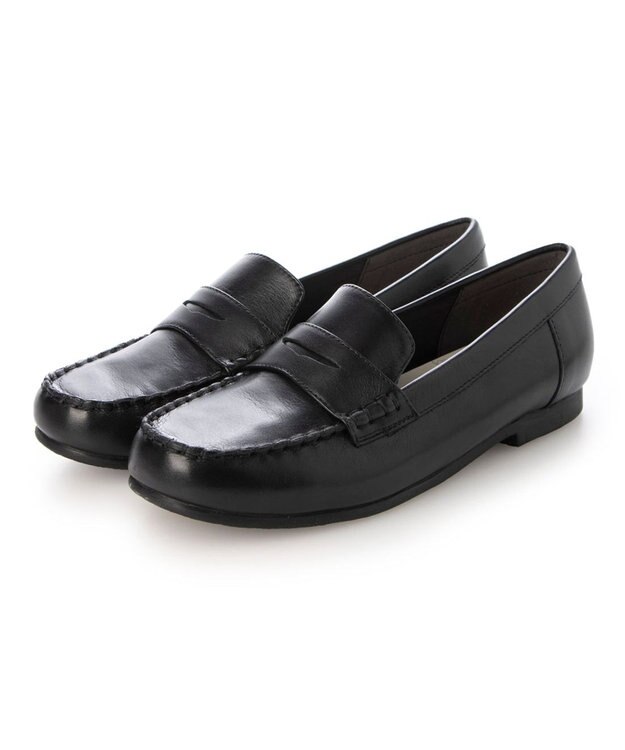 ing <ing>【WEB限定】【サスティナブルシリーズ】モカコインローファー ブラック