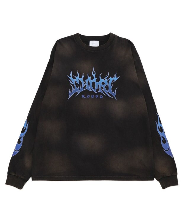 WEGO 【ユニセックス着用ITEM】フレイムグラフィックBIGT（LS） ブラック