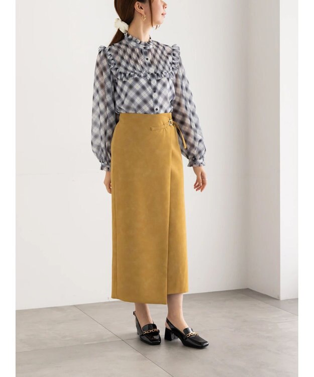 Te chichi エコスエードベルテッドスカート《2025Autumn catalog vol.2 item》 ベージュ