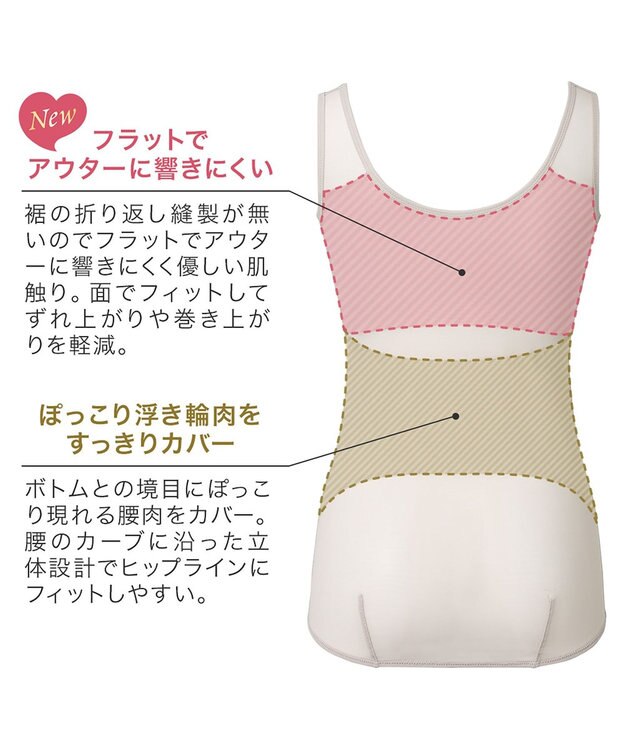 BRADELIS New York 【BRADELIS NewYork peace】ハートフルカップカシュクールブラキャミソール24 ノンワイヤー ブラトップ DB524104 シアーグレージュ