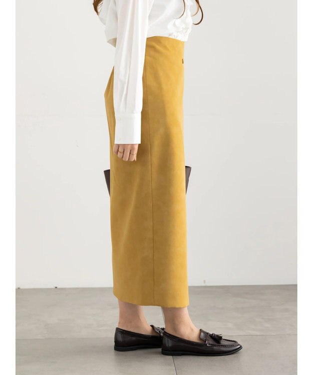 Te chichi エコスエードベルテッドスカート《2025Autumn catalog vol.2 item》 ベージュ