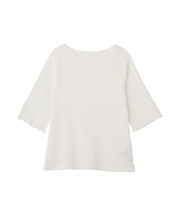 earth music&ecology ランダムヨウリュウカットプルオーバー Off White