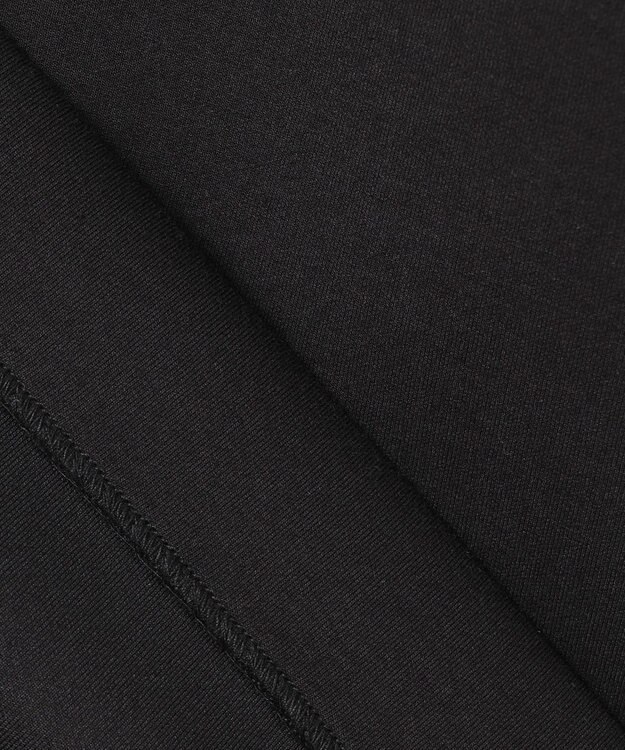 ICB L 【洗える】コンパクトWフェイス ノーカラージャケット ブラック系