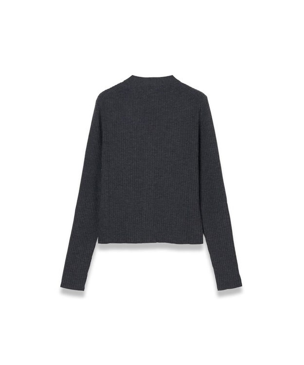 JOSEPH 【洗える】メリノリブ　カーディガン Smoke