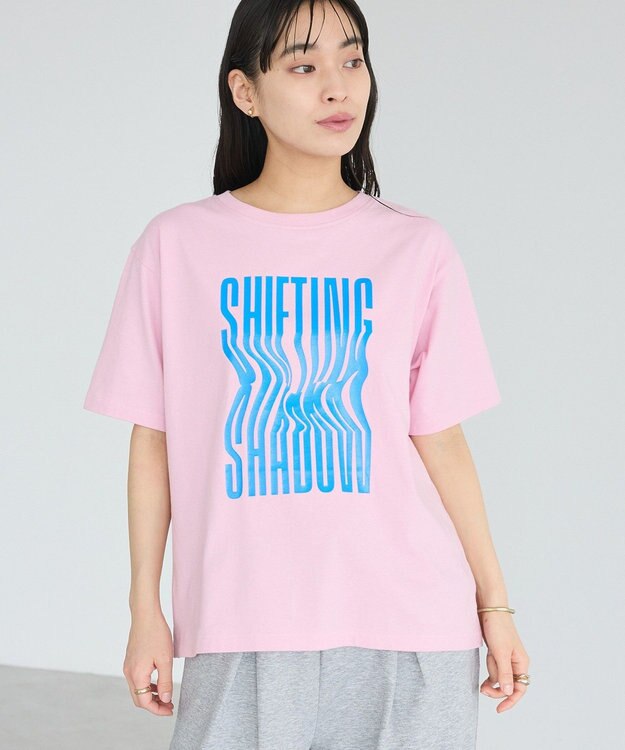 CRAFT STANDARD BOUTIQUE ツイストロゴハーフスリーブTシャツ Pink
