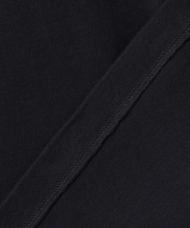 uncrave 【佐藤晴美さん着用・洗濯機洗い可】プレーンストレッチ ビッグTシャツ ブラック