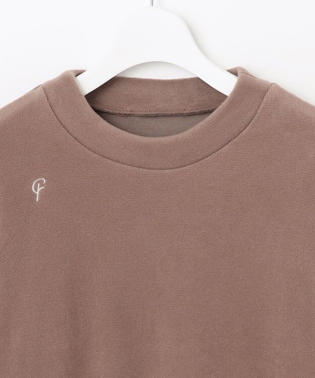 23区GOLF 取り外し可能なスヌード付き【23Fondation/WOMEN】【吸湿発熱】フーディー風 ワンピース ベージュ系