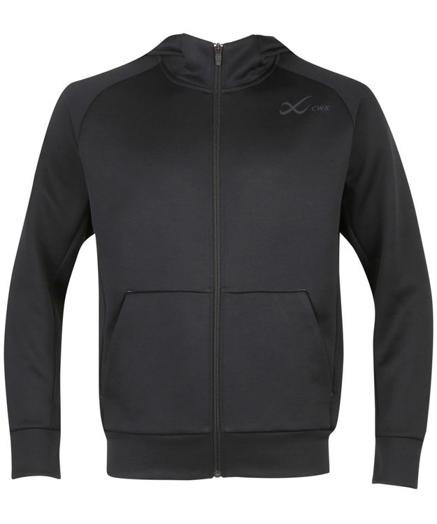 CW-X 【UNISEX】  CW-X 【ユニセックス】アウタートップス ニット素材 ボトムス（DHY249）とペア ボトムス（DHO249）とペア スウエットパーカー DWR589 /ワコール ブラック