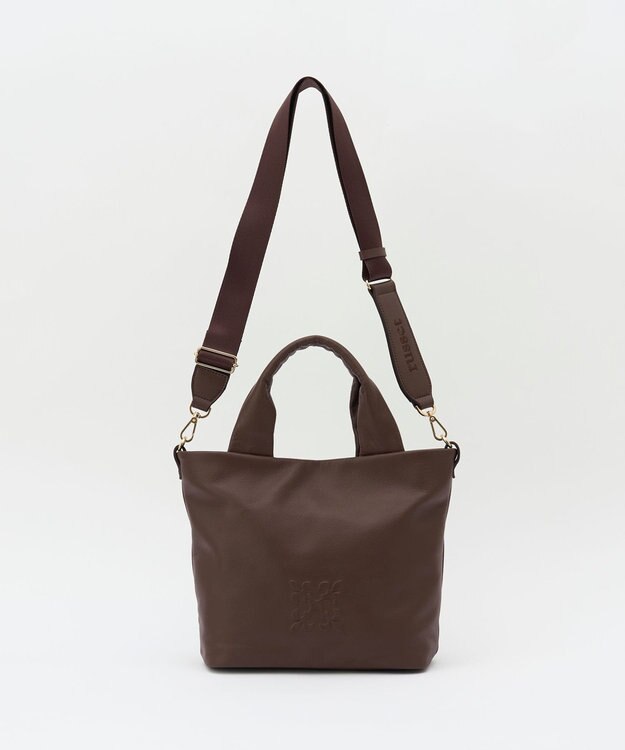 russet 《Souffle TOTE》レザー2WAYトートバッグ（SF-288） D.Brown
