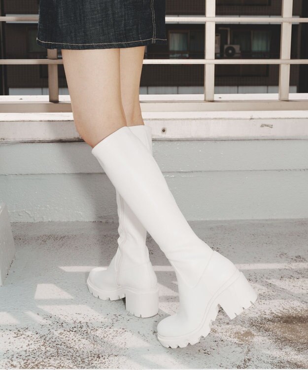 STEVE MADDEN ABERDEEN ストレッチロングブーツ