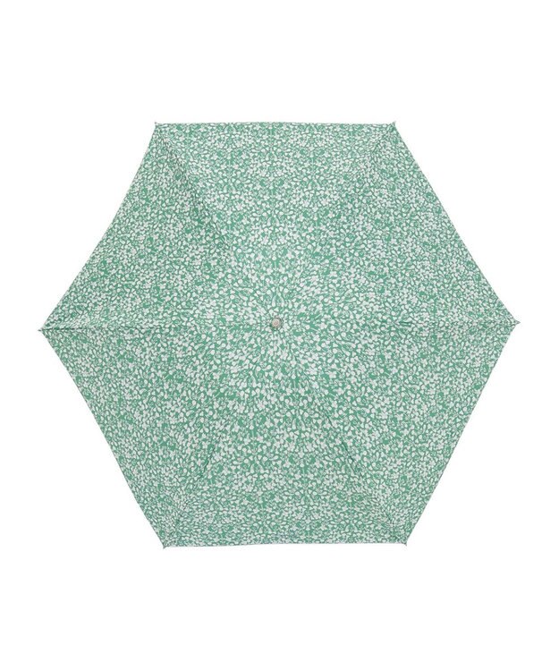 MOONBAT 【フワクール生地使用/軽量】MACKINTOSH PHILOSOPHY 遮光 晴雨兼用 折りたたみ日傘 小花柄 グリーン