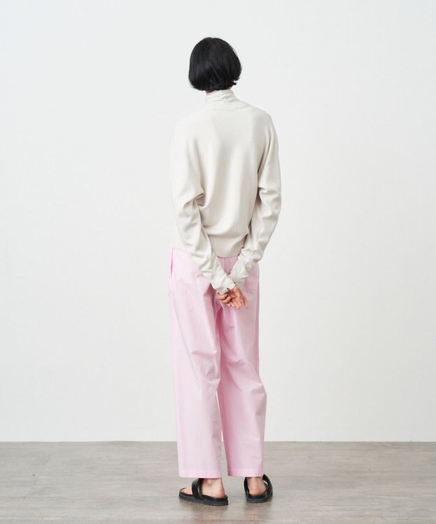 ATON 50/2 NATURAL DYE ORGANIC | Vネックカーディガン WARM WHITE