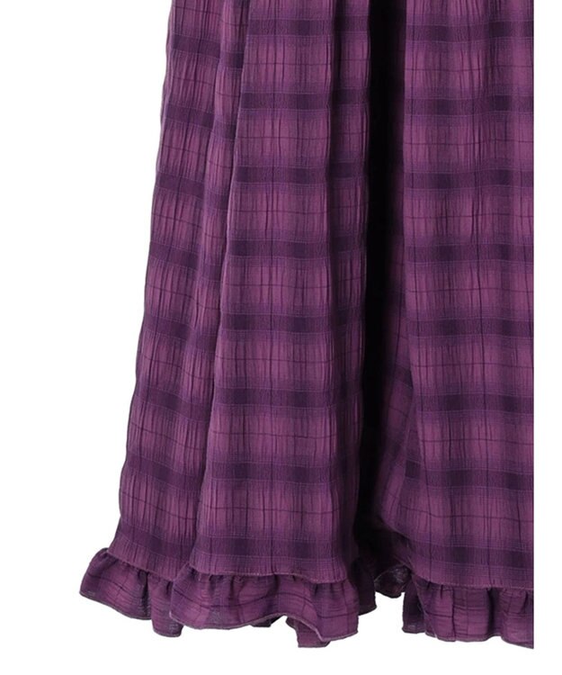 Green Parks ・Ｐｅｔｉｔ　Ｆｌｅｕｒ　フリルティアードキャミワンピ Purple