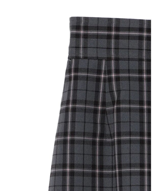 earth music&ecology チェックナロースカート Check Gray