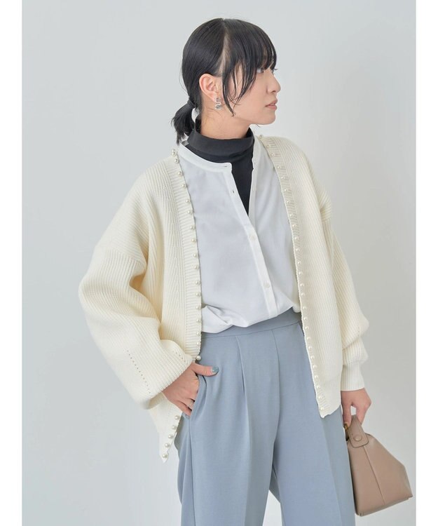 Green Parks ・Ｐｅｔｉｔ　Ｆｌｅｕｒ　タックテーパードパンツ Blue