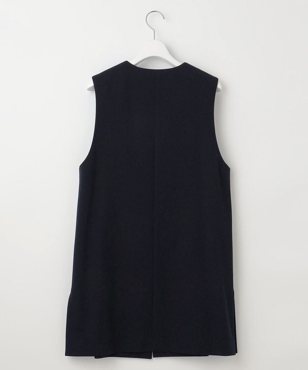 J.PRESS LADIES T/Rアルガンシルク ジレ ネイビー系