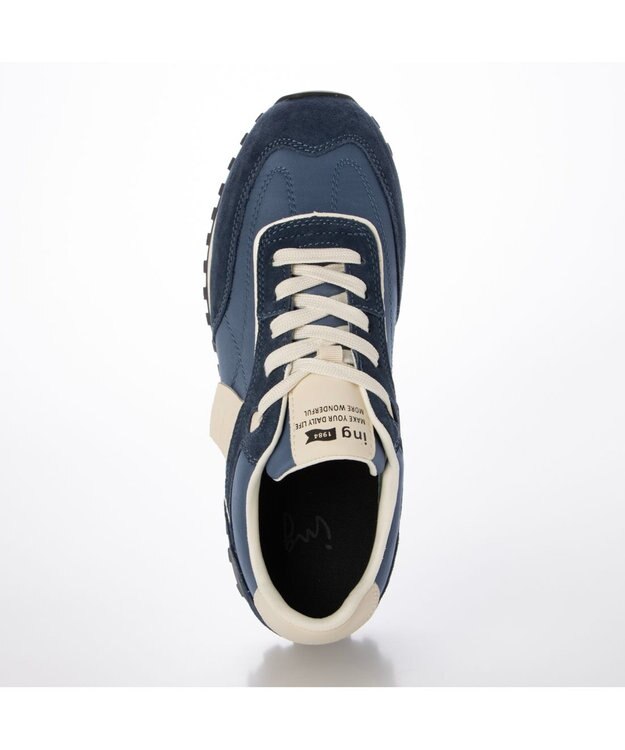 ing <ing>クラシカルスニーカー ネイビーコンビ