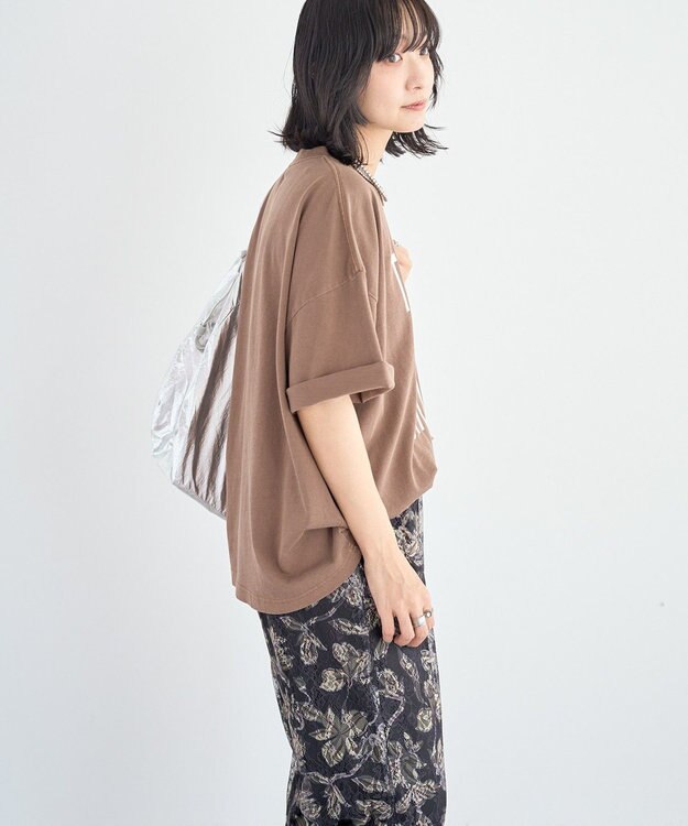Green Parks ピグメントロゴＴシャツ Brown