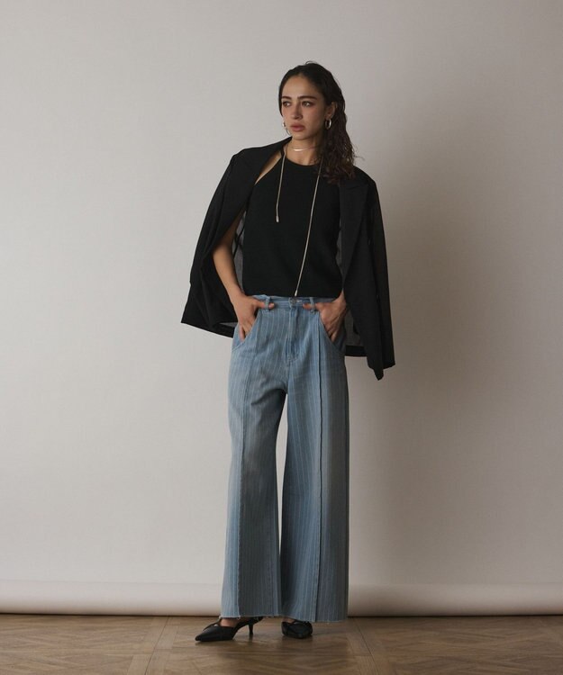 GRACE CONTINENTAL シアーテーラードジャケット ブラック